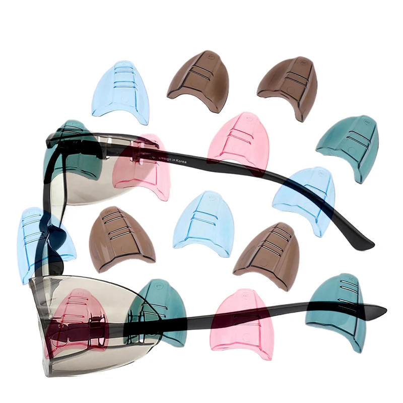 1 Paar TPU-Sicherheitsbrillen, Seitenschutz, flexibler Schutz, Klappenbrille, sicherer Schutz, Seitenabdeckung, 12/17 mm, passend für alle Größen