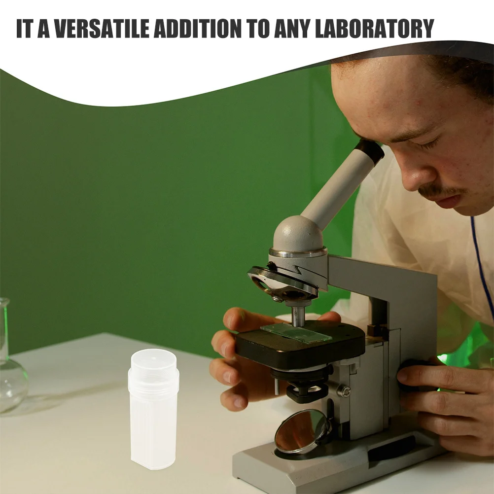 2 قطعة مختبر عالي الوضوح تلطيخ جرة البلاستيك المجهر الشريحة تلطيخ الرف حامل الشريحة دائم لأبحاث علم الأحياء الكيمياء #2