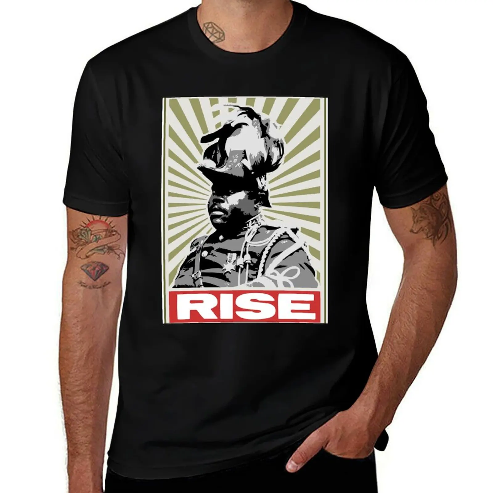 

Marcus Garvey - Rise T-Shirt Cool Feeling Summer Tee Shirt