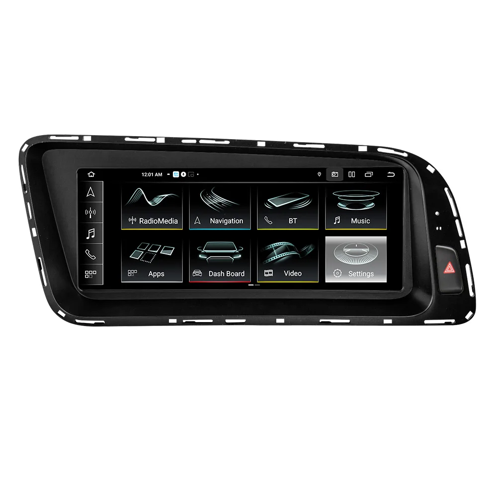 MEKEDE 8,8 Zoll Autoradio Kabelloses CarPlay Auto Android 14 Für Audi Q5 2010-2017 Android Auto 8-Kern BT Navigation GPS DSP 4G WIFI Multimedia-Player