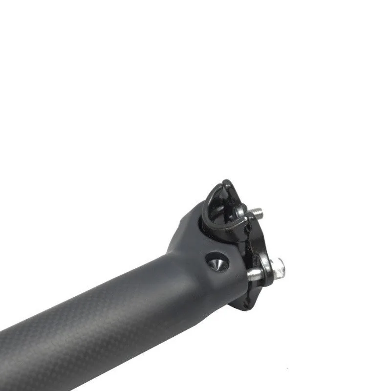 Full Carbon Fiber Offset Seatpost 33.9mm Bicycle Seat Tube for Folding Bike Cycling Parts