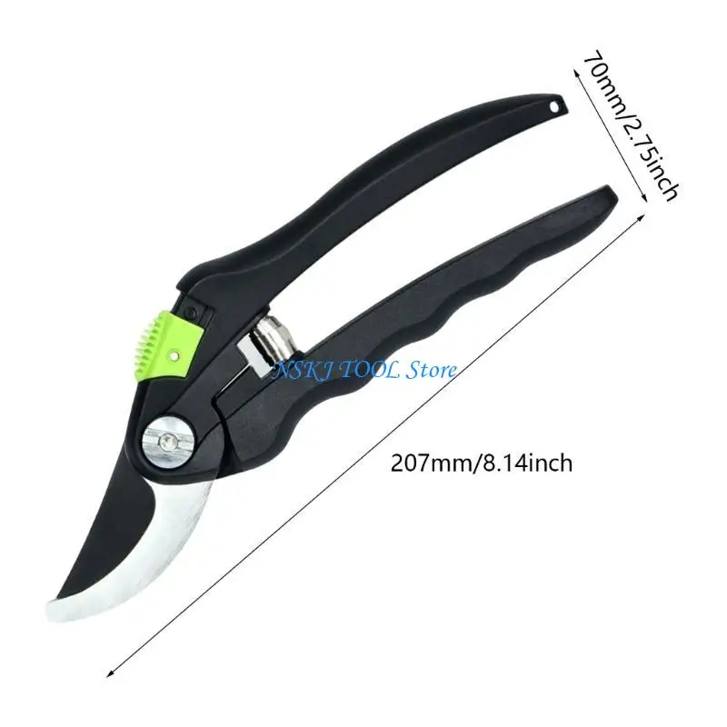 L8RC Heavy Duty Hand Pruner Scissors Garden Pruning Shears Tool for Fruit Picking and Branch Cutting with Safety Lock Designs