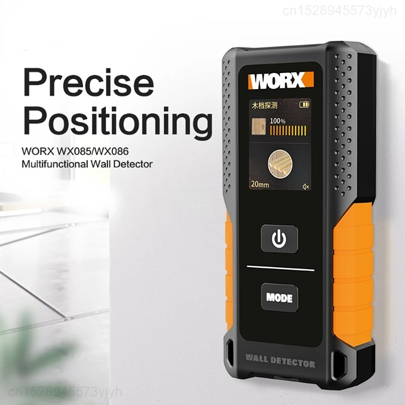 Xiaomi Worx Stud Finder WX085 3in1 Multifunctional Wall Detector Metal Wood & Amp AC Wire Finding Digital Display USB Detector