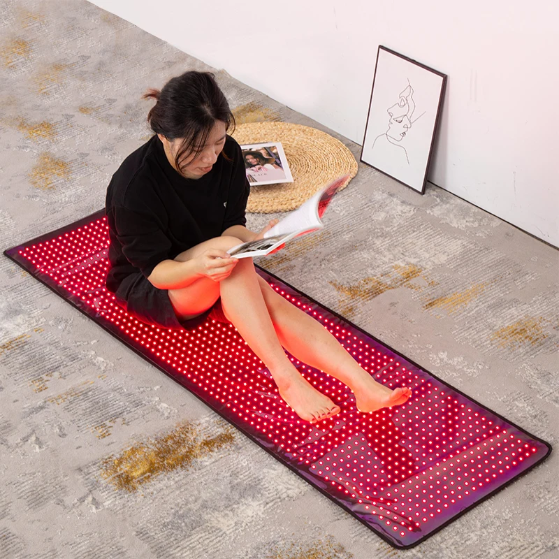 Red Near Infrared Light Therapy Pad Spa 660nm 850nm Red Light Therapy Full Body Mat Bed