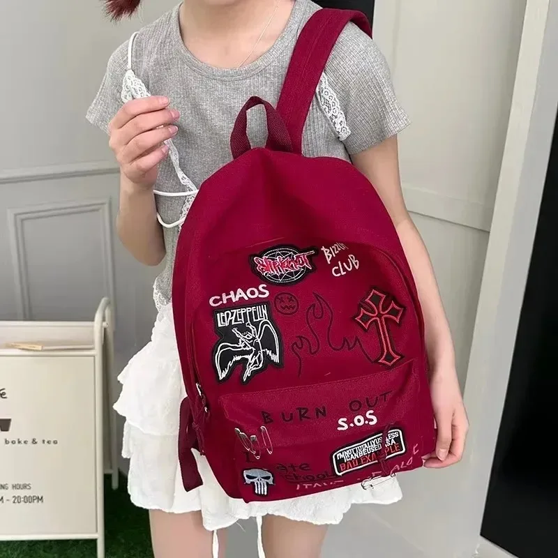 حقائب ظهر كاجوال صلبة للمقصورة الداخلية Softback 2025 حقائب عالية الجودة للنساء حقائب ظهر من النايلون بجيب داخلي بسحاب