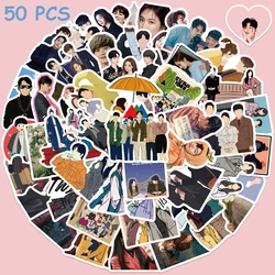 50ชิ้นเกาหลี kdrama สติ๊กเกอร์รูปดาวร้อนแรงสติ๊กเกอร์กราฟฟิตีตลกสำหรับแล็ปท็อปกระเป๋าสเก็ตบอร์ดกีตาร์สมุดภาพสติกเกอร์กันน้ำ