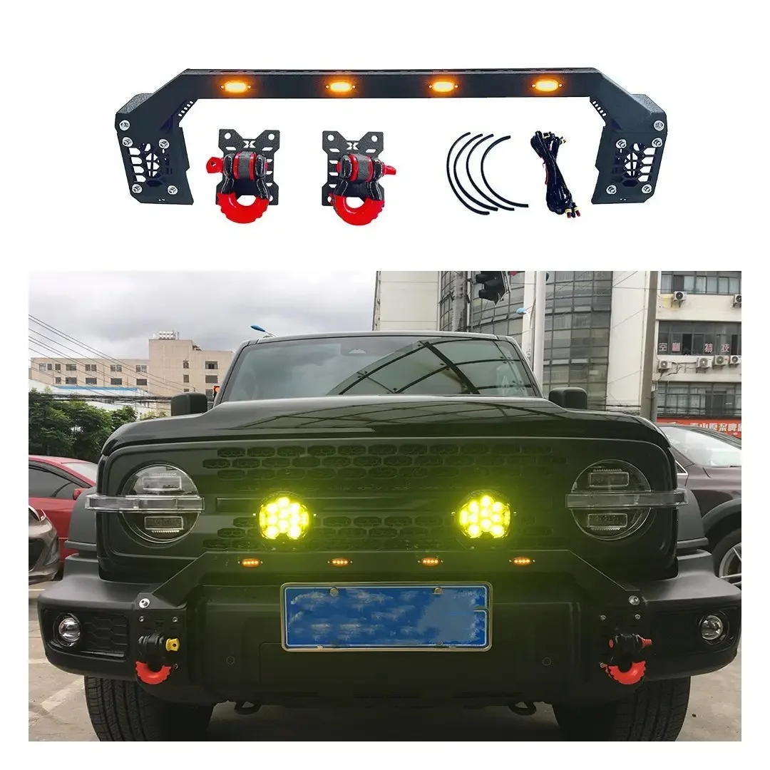 

with Yellow Lights New Condition Body Kit Spotlight Bracket Car Roof for Tank 300 Modified Auto Accessories