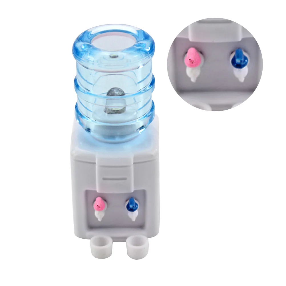 2 Sets House Water Dispenser Model Mini Accessories Child Drinking Fountain Toy