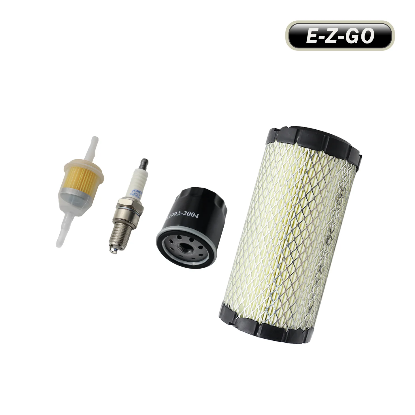 Engine Maintenance Kit for E-Z-GO Golf Cart include Air Filter Fuel Filter Oil Filter Spark Plug Accessories 28463G01  607454