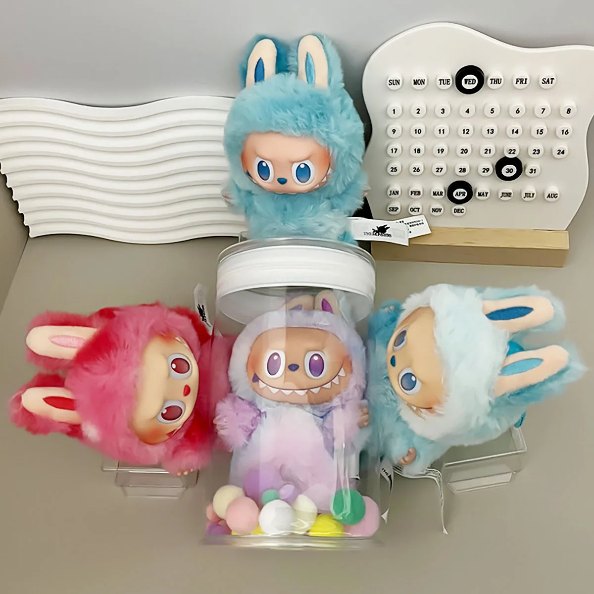 Picture 4: For 17 cm labubu v1/v2/v3 Small Jar Baby Bag Doll Storage Transparent Dust-proof Hang Bag Display Bag ﻿No hanging line