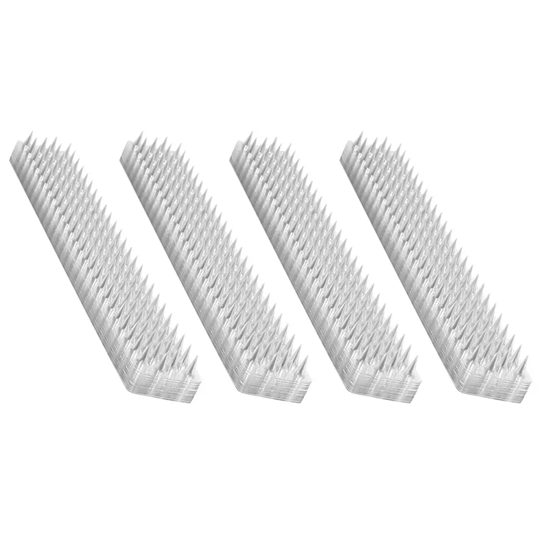 

ABPQ-40X Spikes Repeller Cat Plastic Bird Repellent Anti Pigeon Anti-Bird Squirrel Garden Fences Control Transparent Spikes