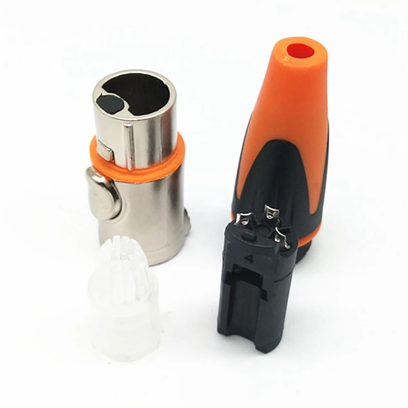 3Pin Waterproof Metal XLR Plug XLR Adapter Female/Male Microphone Connector Plug Straight Balanced Socket 20PCS-VVBC