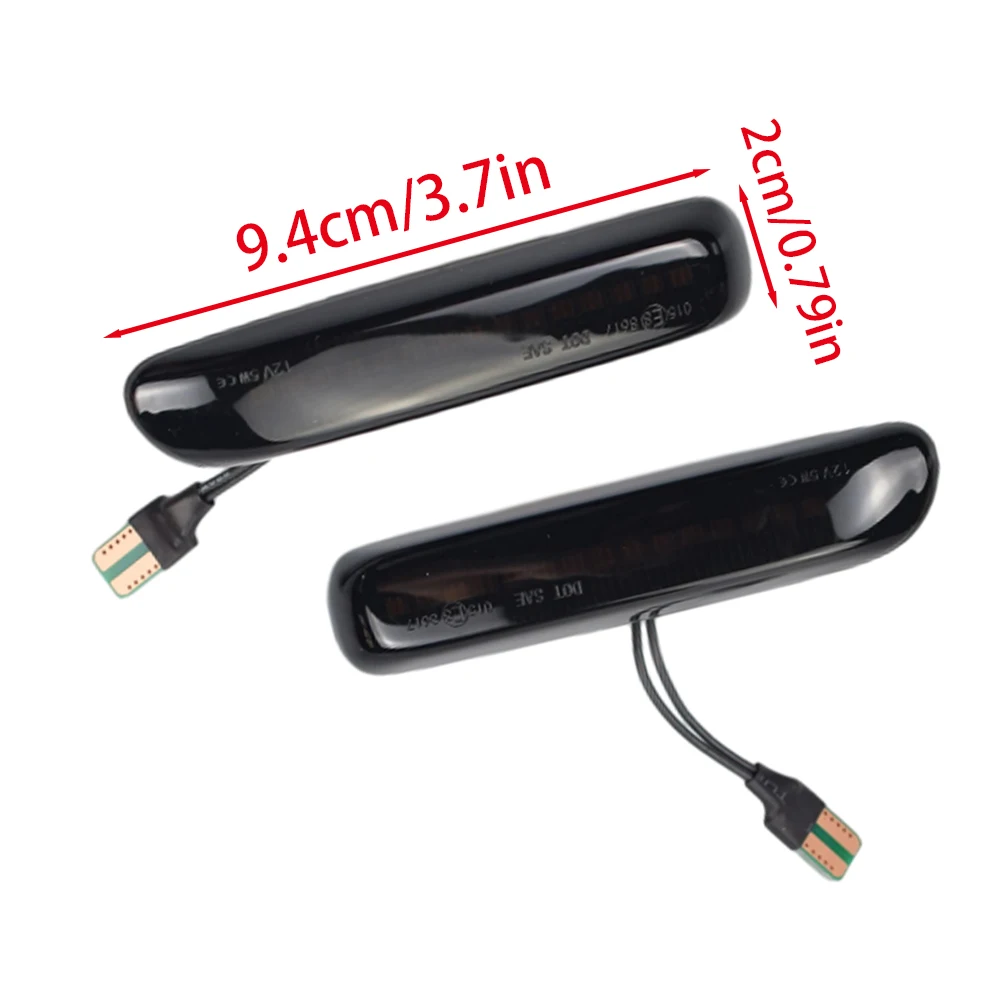 Affumicato Per BMW Serie 3 E46 Berlina Coupe Wagon Convertibile Led Dinamico Indicatore di direzione Parafango Laterale Indicatore Lampada Sequenziale