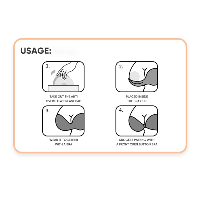 Soft almohadilla de lactancia Pad per allattamento riutilizzabile Pad per seno Ultra traspirante cerotto per allattamento a tre strati Anti-trabocco