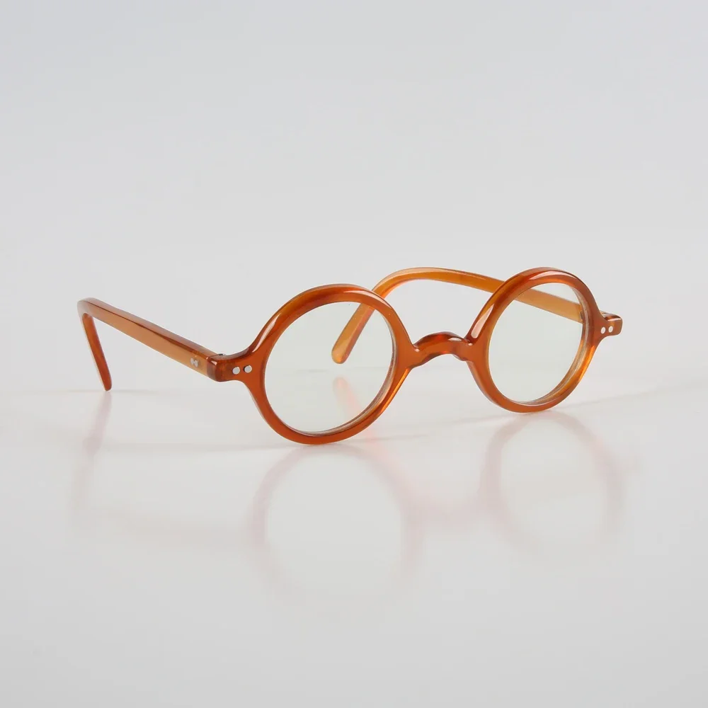 Women's Man Glasses Frames Vintage Light Thin Round Reading Eyewear Handmade Buffalo Horn Prescription Optical Eyeglass Frames