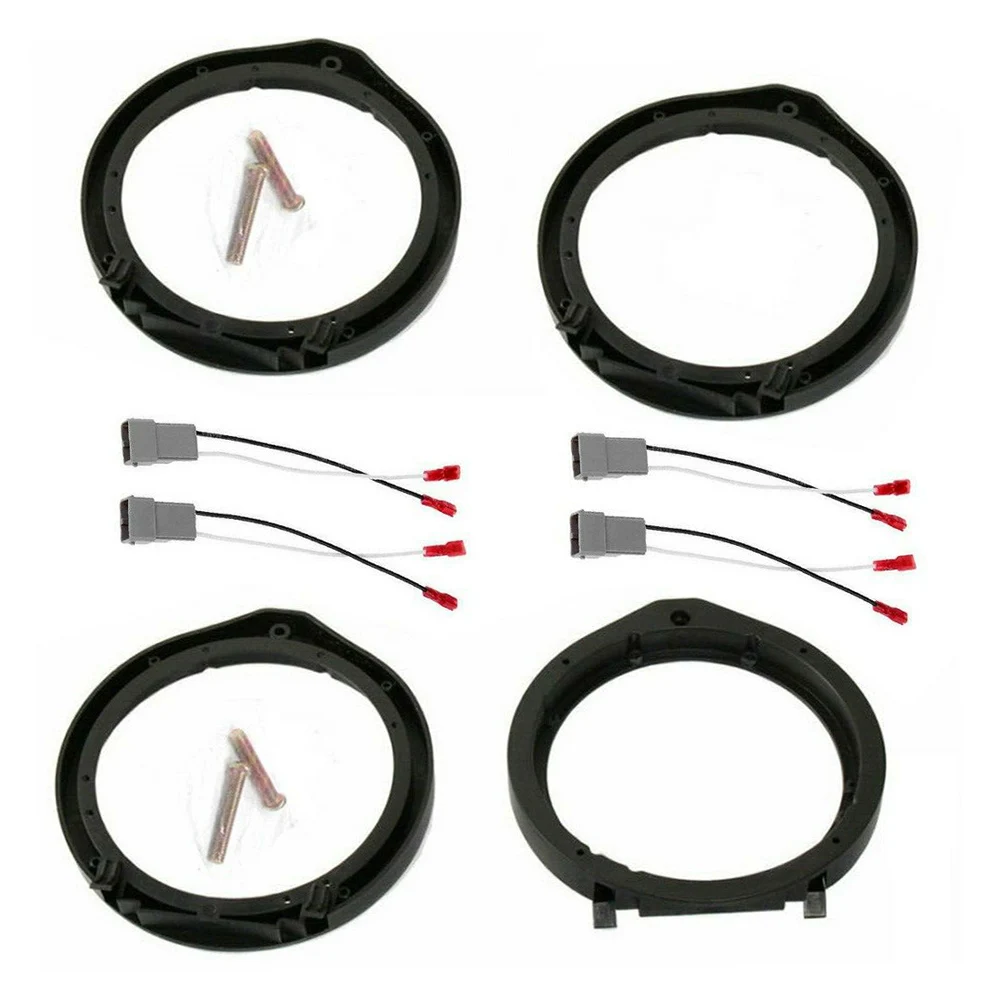 2 Pairs Car Speaker Spacer Adapter Car Horn Gasket Car Speaker Adapter Board Wiring Harness Cable Adapter For Honda Civic