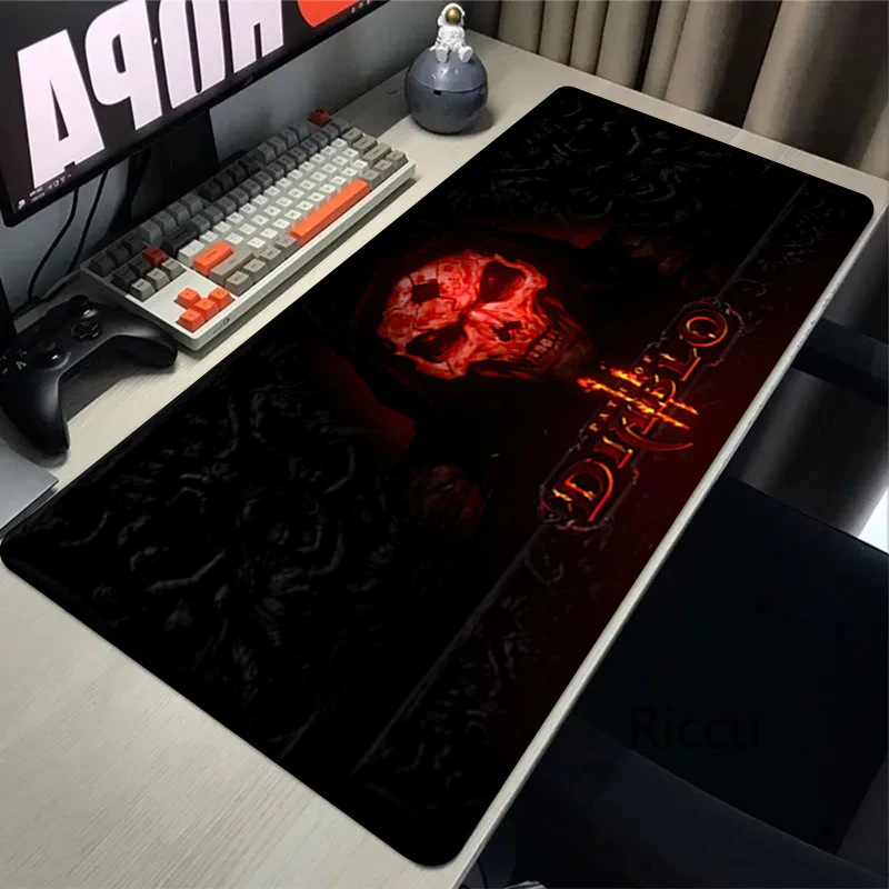 Diablo 4 Mouse Pad Mat Anime Large Gaming Mouse pad 80x30CM Gamer Keyboard Accessories Office Rubber Anti-slip Computer Desk Mat