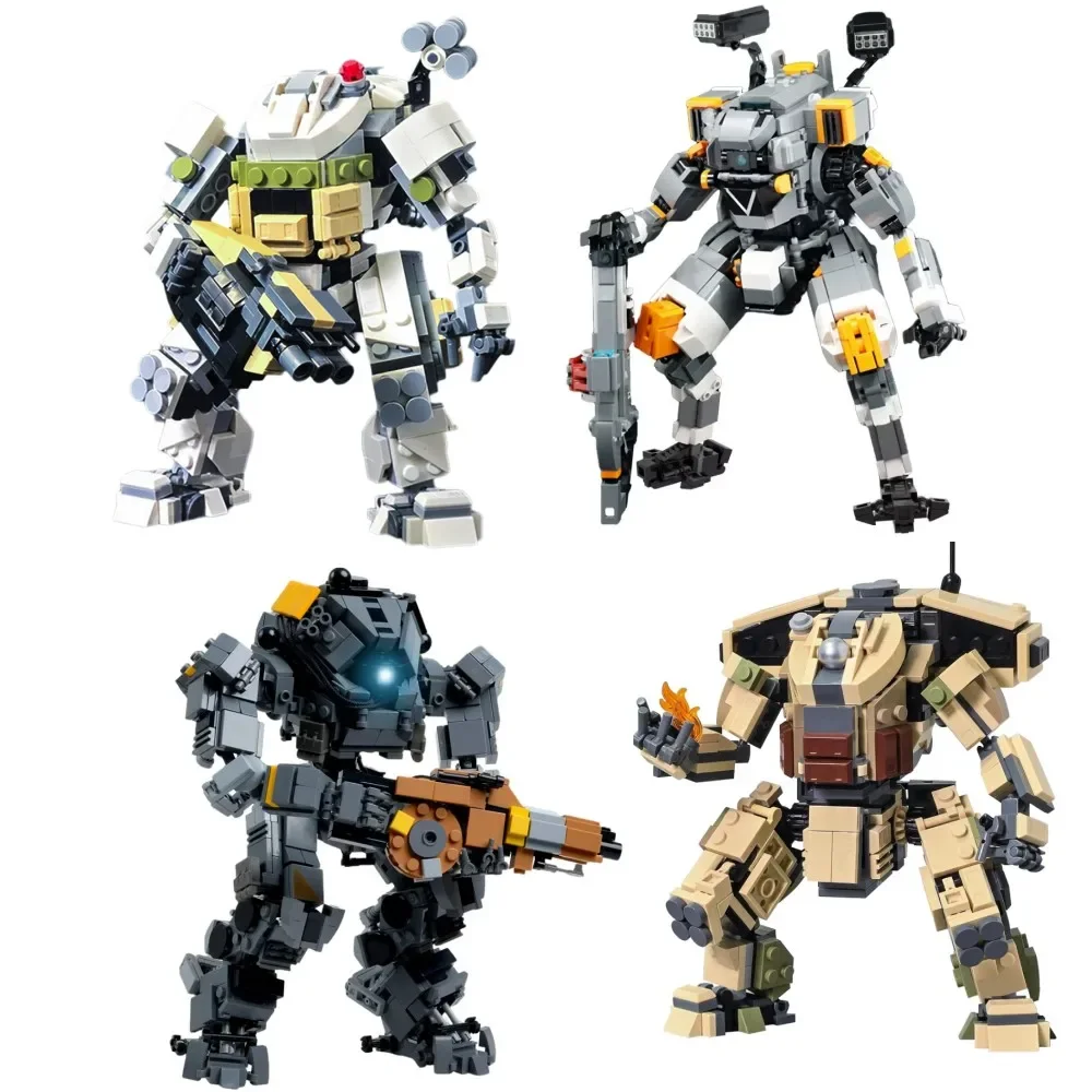 MOC Game Titanfallseds Ogre Tita Mecha Building Blocks Pioneer MOB-1316 Vanguard-Class Titan FS-1041 Robot Bricks Kids Toy Gift