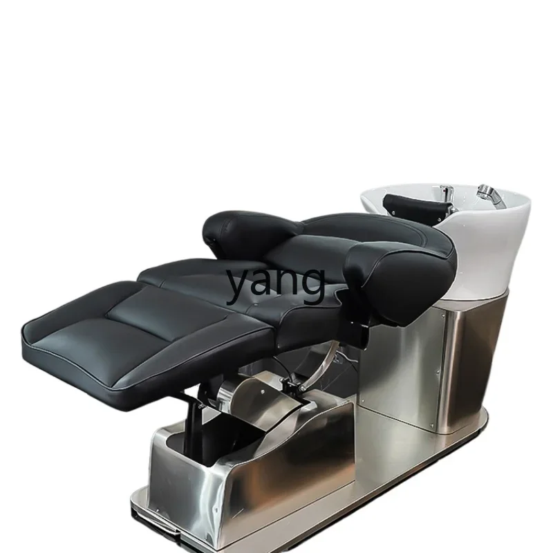 LHH  fashion light luxury intelligent electric semi-reclining shampoo bed