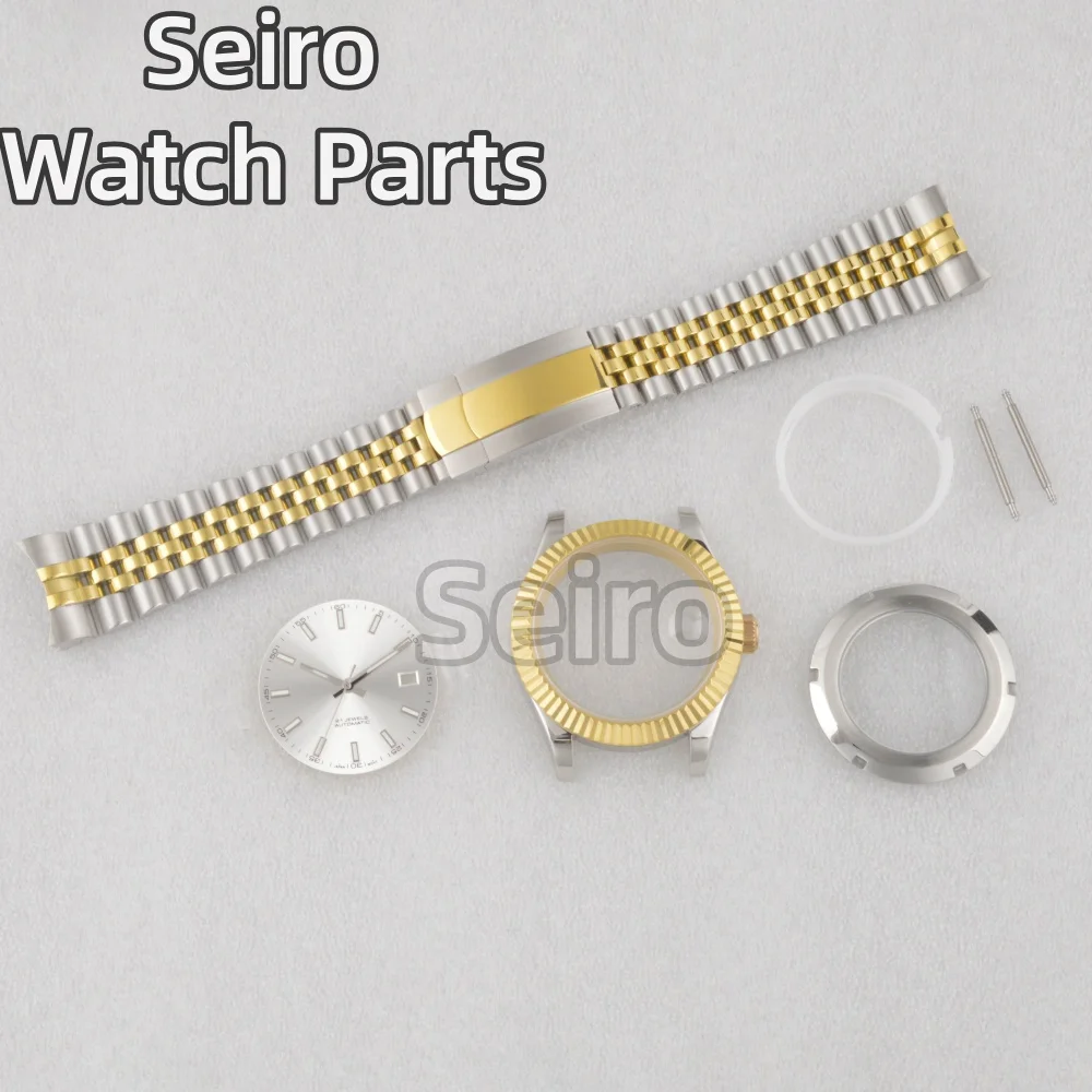 41 مللي متر nh35 حافظة المحار اليوبيل سوار ل Datejust nh35 nh36 حركة 31 مللي متر الهاتفي الياقوت ارتفع الذهب الفضة حاوية من الفولاذ المقاوم للصدأ