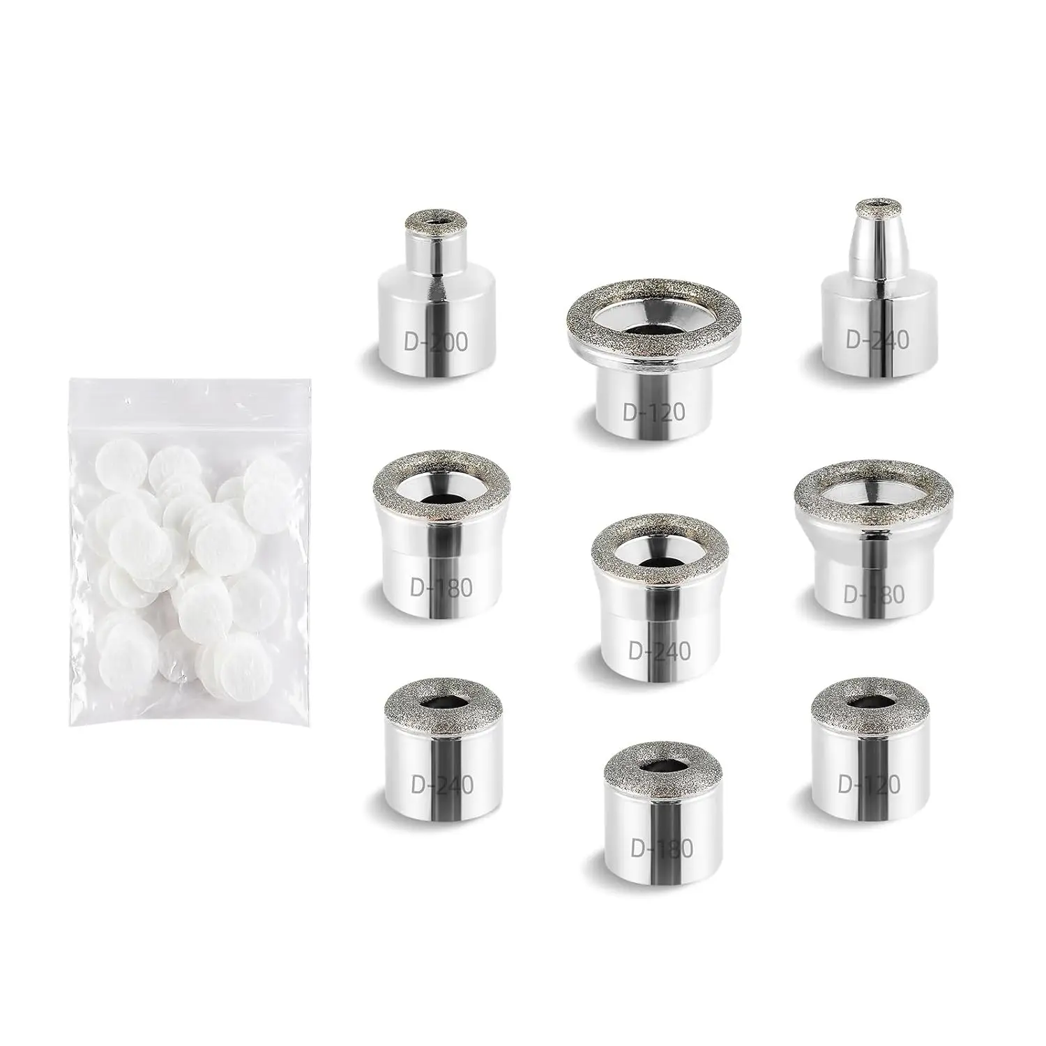 Diamond Dermabrasion Head Microdermabrasion Accessories 6-9 Tips Dermabrasion Head Replacements Facial Microdermabrasion Tool