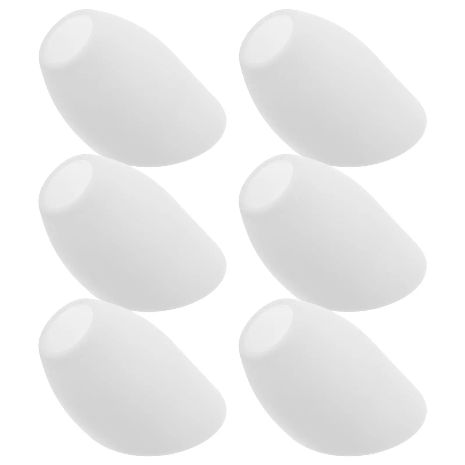 

6Pcs Inclined Horseshoe Plastic Lamp Shades Easy Install 40Mm Hole Diameter Ceiling Wall Floor Desk Lamps Replacement Covers