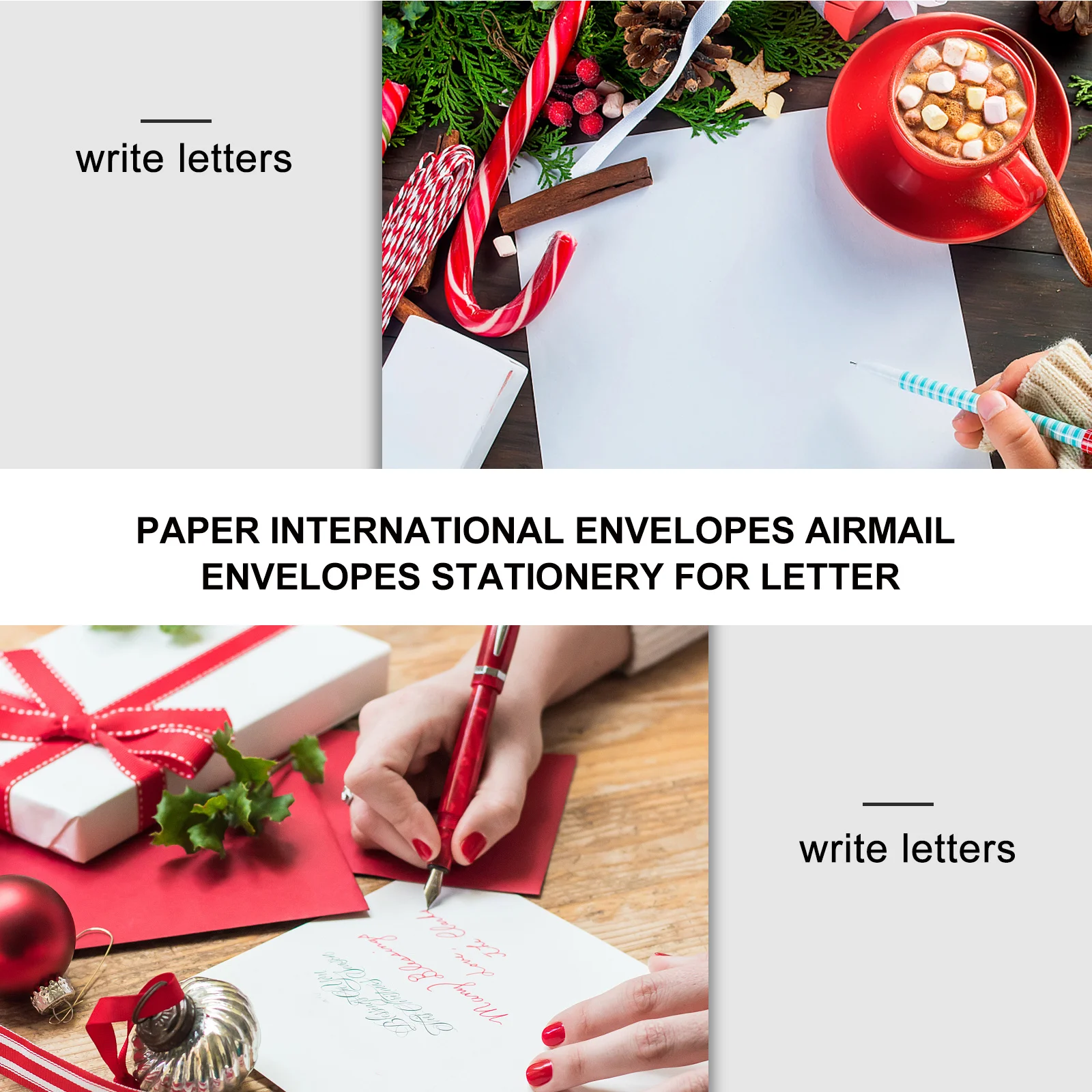 40Pcs International Envelopes Airmail Exquisite Color Peel Resistant for Various Occasions International Envelopes