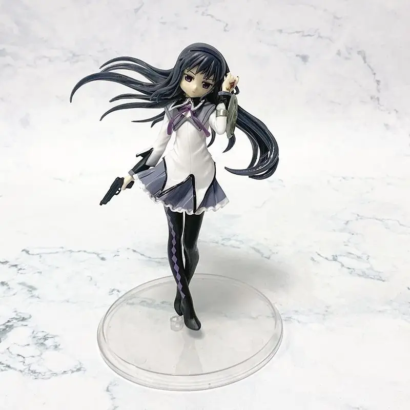 Genuine Madoka Magica 16.5cm Akemi Homura Anime GK Model Birthday Present Ornaments Collectible Toys Wholesale 2024