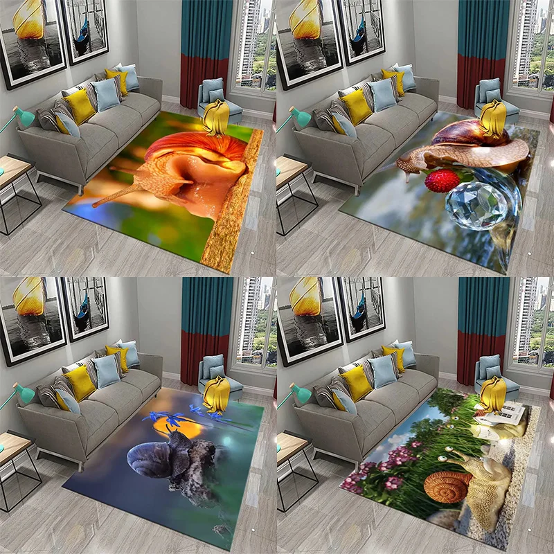 

3D Snail Carpet Cute Animal Pet Design Lover Bathroom Non-Slip Area Mat Kitchen Living Room Bedroom Entrance Decor