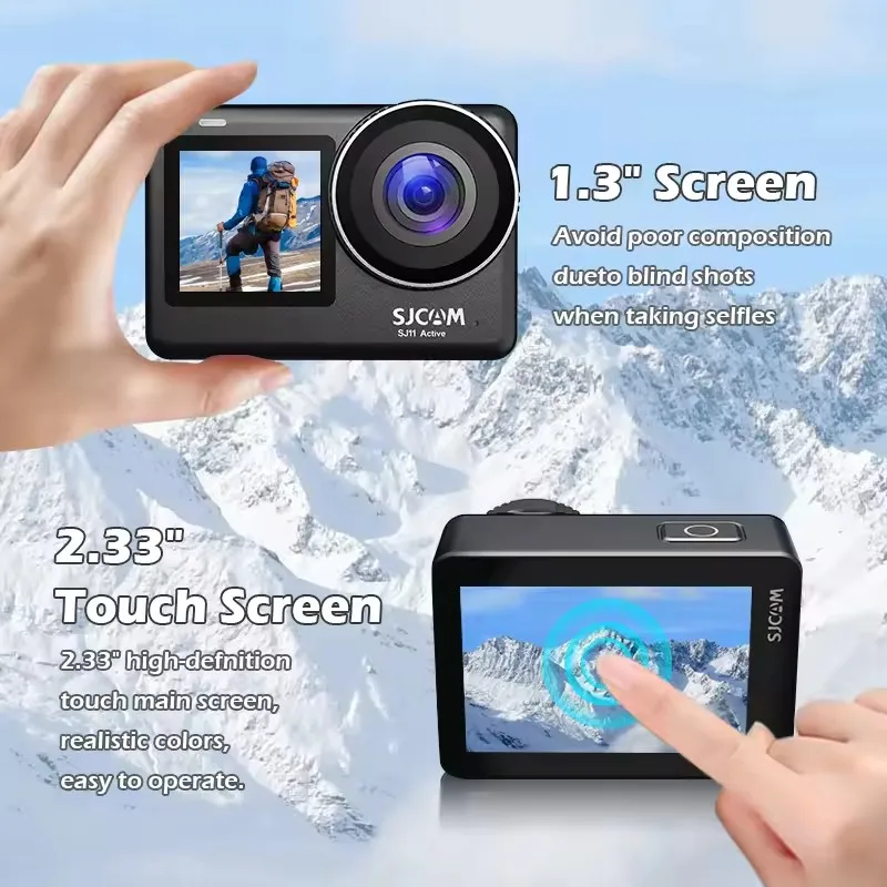 

Mini SJ11 Sport Action Camera 4K 2.33" Touch Screen Waterproof 5G WiFi Active HDR Video 6-Axis Action Cam Camera Sport Flagship