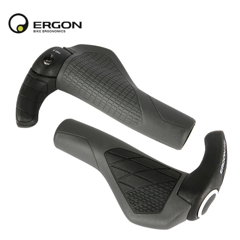 ERGON-Punhos ergonômicos do guiador da bicicleta, original, MTB, bicicleta à prova de choque, montagem do punho do ciclismo, apertos de borracha, GP1, GP3, GP5, GS2, GS3