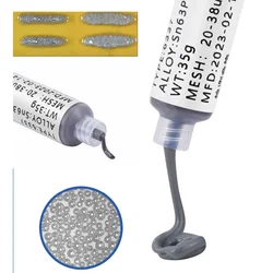 138/183℃ Solder Paste Syringe Flux for Soldering SMD BGA IC PCB Needle Tube Tin Solder Paste Welding Paste Welding Components