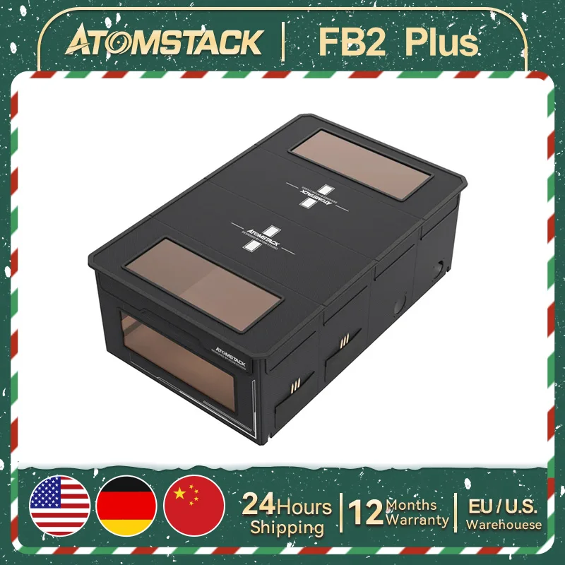 AtomStack FB2 Plus Enclosure Folding Case 117*73*31cm Portable Dust-Proof Cover for 95% CNC Laser Engraving Machine DIY Marking