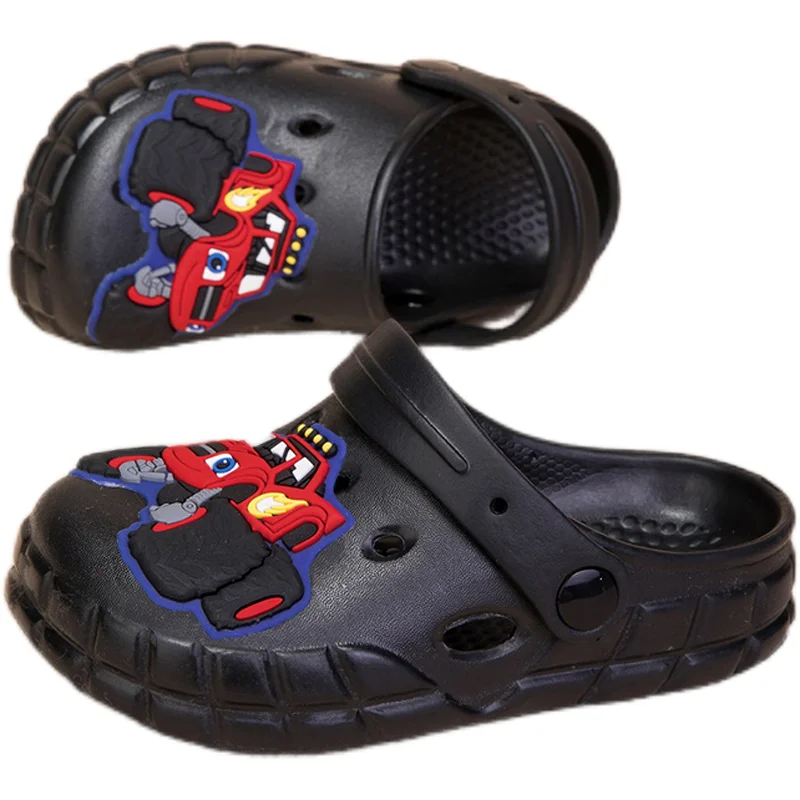 2025 Pantofole EVA per bambini Shark Toy Car Ragazzi Ragazze Scarpe da bambino Estate Bambino Carino Casa Bambini Sandali da spiaggia con suola morbida Bambini