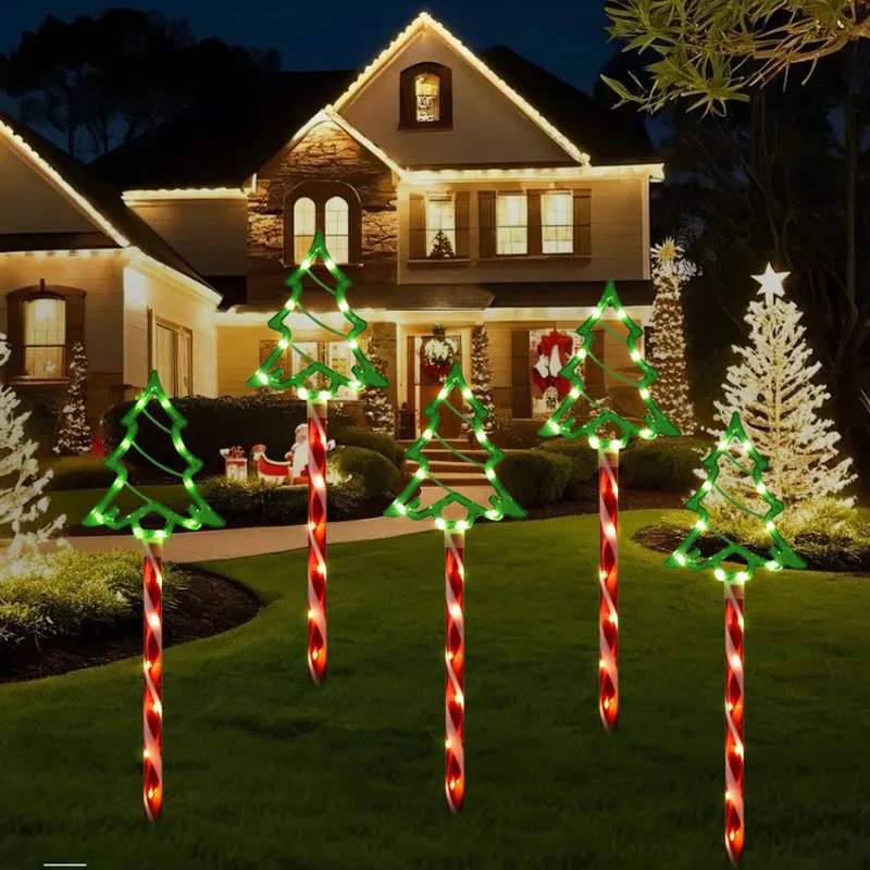 

Halloween led solar christmas tree lights one to 5 christmas tree ground lights outdoor courtyard garden lawn decoration atmosph