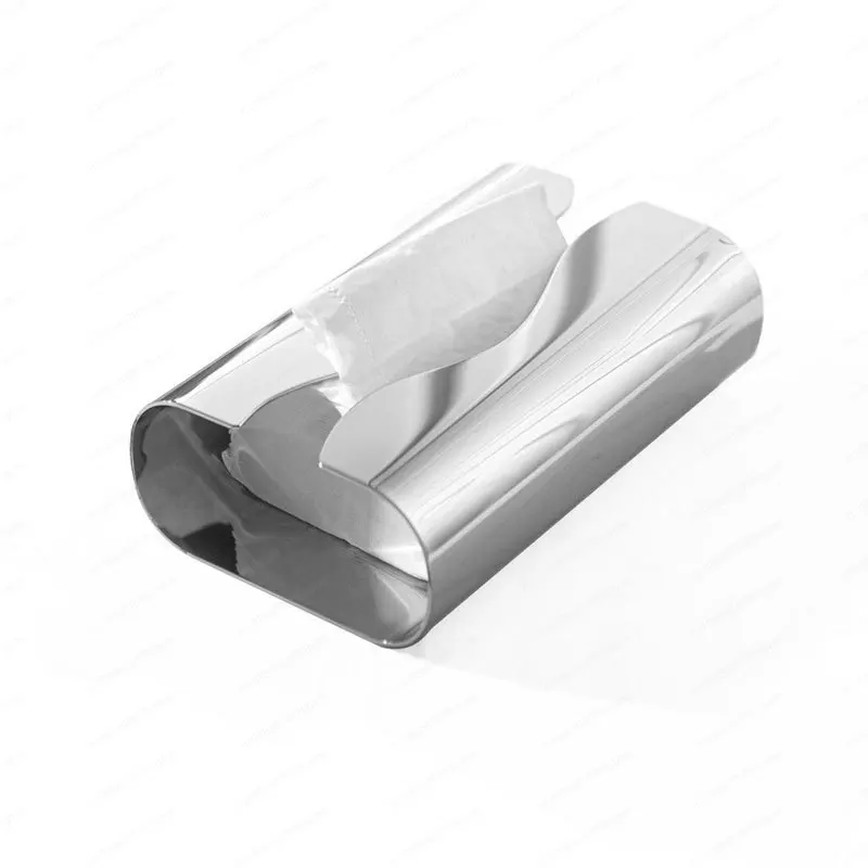 

Export quality 304 stainless steel Nordic simple household coffee table tissue storage box creative pumping carton ornament