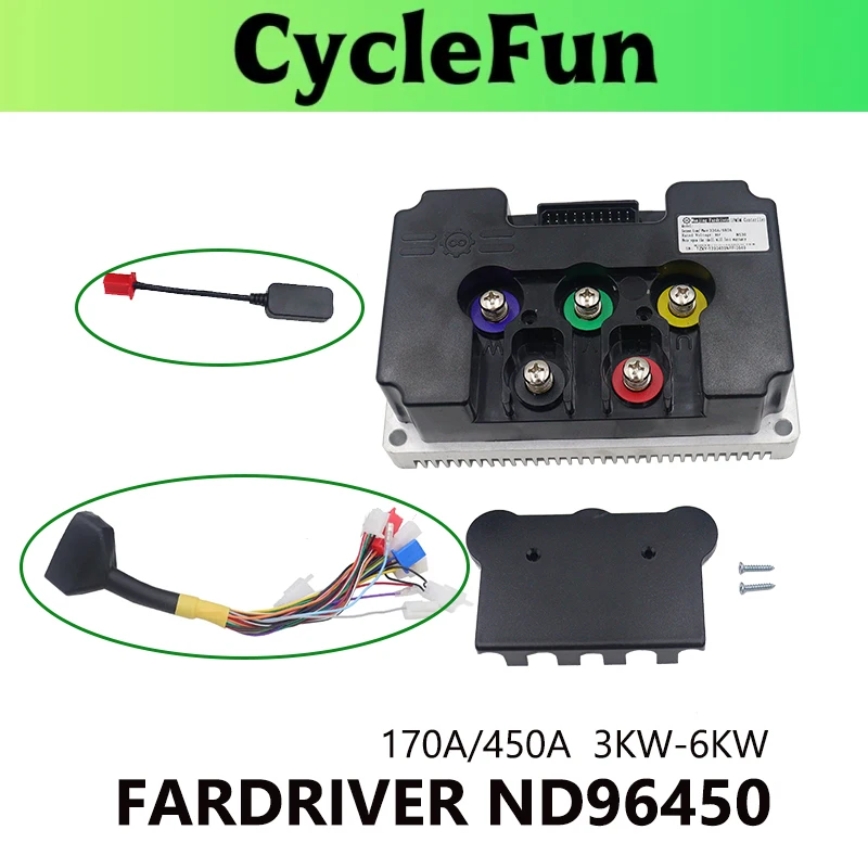 

FarDriver 3KW-6KW ND96450 High Power DC 170A Sine Wave Controller With Bluetooth For Electric Motorcycles Scooter Accessories