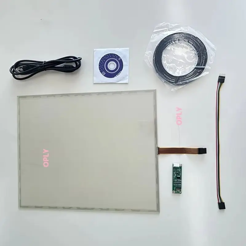 For industrial advertising display monitor15“ Resistive touch screen panel sensor glass TP 15 inch 5 Wire 247*322 MM 4:3 Thick