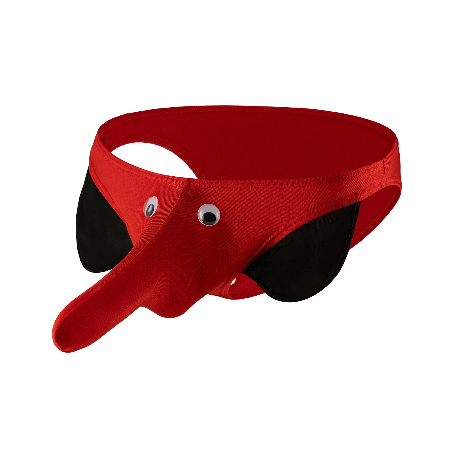 Sexy Men Long Pouch Briefs Elephant Nose Underpants Underwear Bullet Separation Lingerie Slip Hombre Eyes Ears Brief Funny