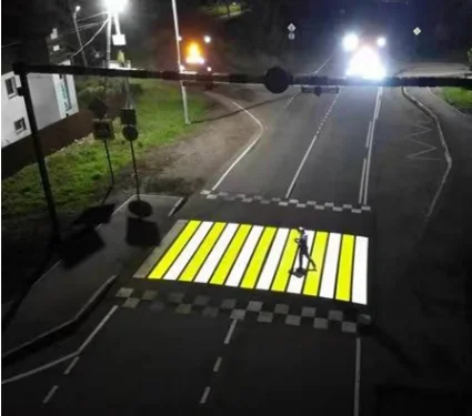 Factory LED100W Warehouse Warning Line Outdoor Waterproof Logo Light Floor Projection Custom Crosswalk Gobo Logo Projector Light
