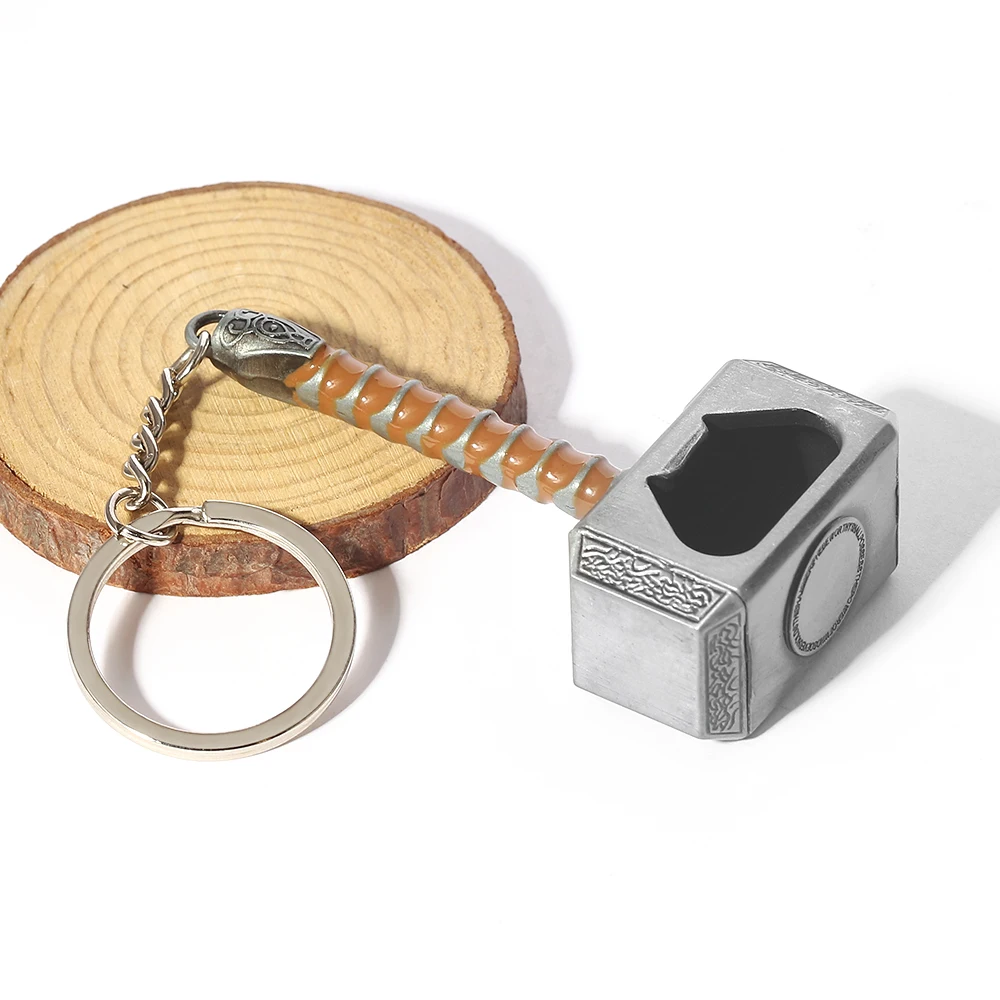 Avengers Thor Hammer Metall-Schlüsselanhänger Kreativer Modischer Flaschenöffner Auto-Schlüsselanhänger Accessoire Geschenk für Männer und Frauen – Detail 11