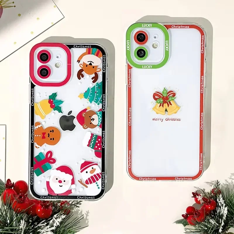 Christmas Pattern Case For Samsung Galaxy A54 A34 A24 A14 A13 A53 A33 A73 A23 A05 A05S A72 A52 A52S A32 A22 A12 A51 A71 TPU Etui