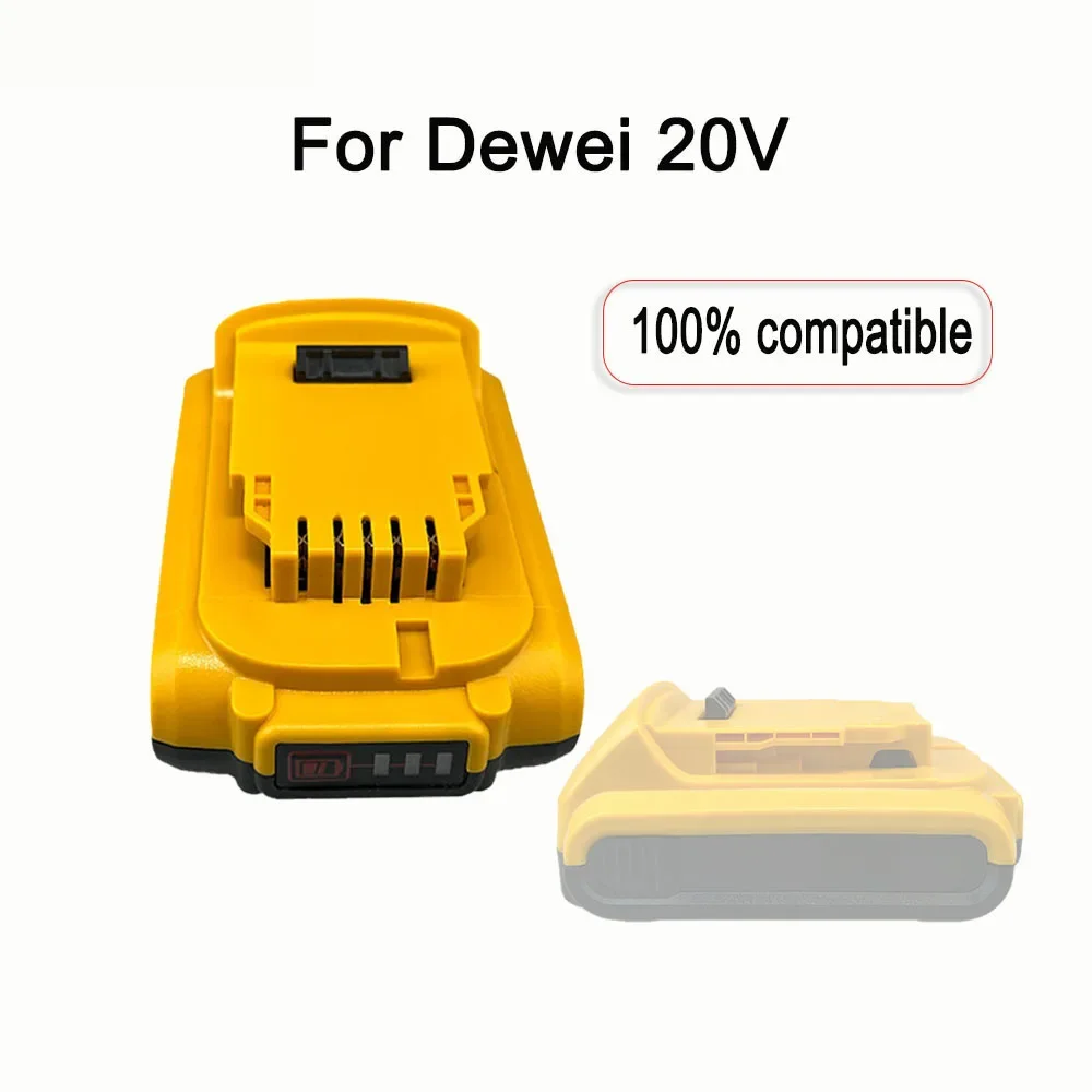 Bateria Li-ion para Dewalt, 20V, 5J, 3000, 4000, 5000mAh, compatível DCB205, DCD74, DCB201, DCG412, DCD740, DCB203, ferramenta elétrica