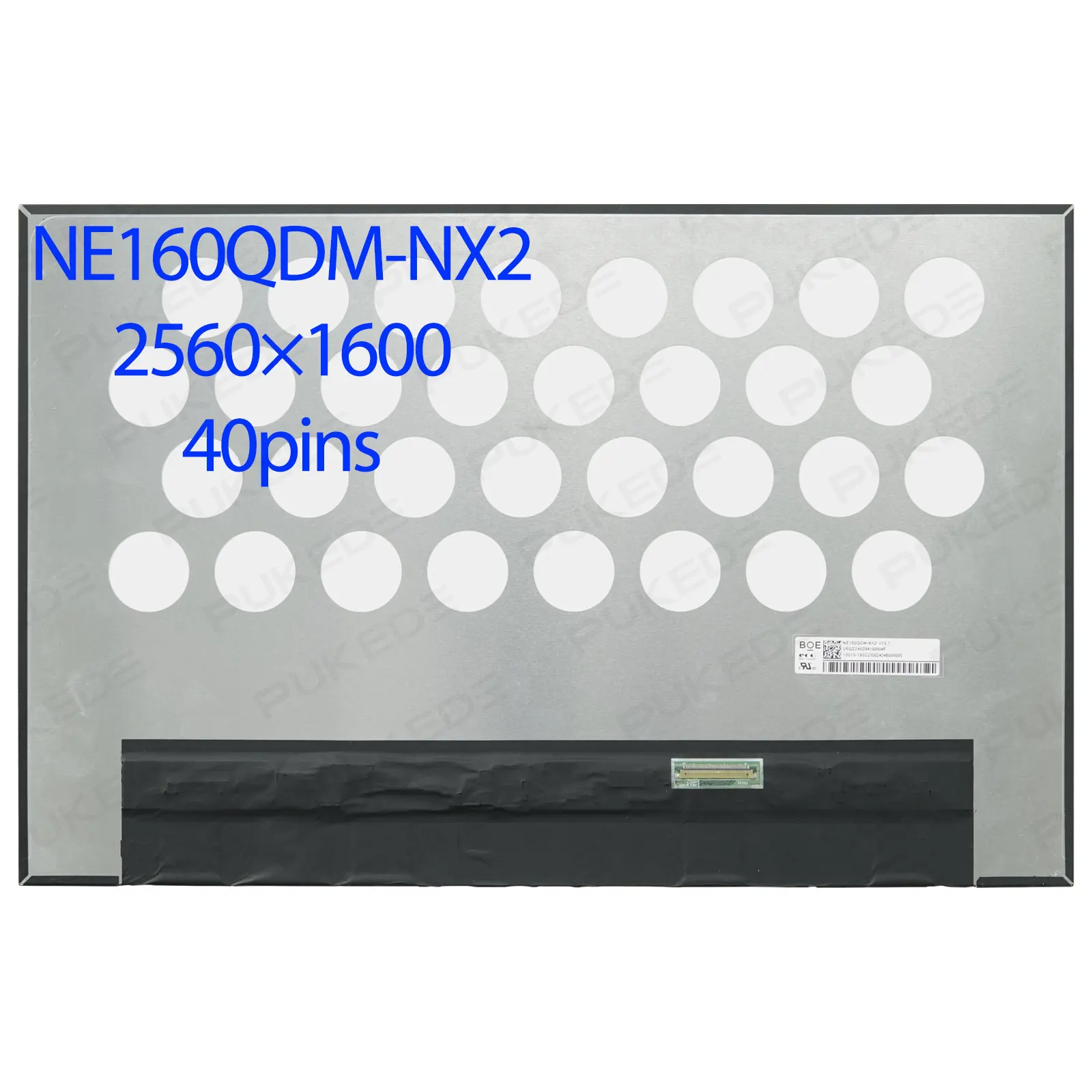 

Оригинальный 16,0-дюймовый ЖК-экран для ноутбука NE160QDM-NX2 V18.1 2560x1600 120 Гц 40 контактов IPS Замена матрицы панели дисплея