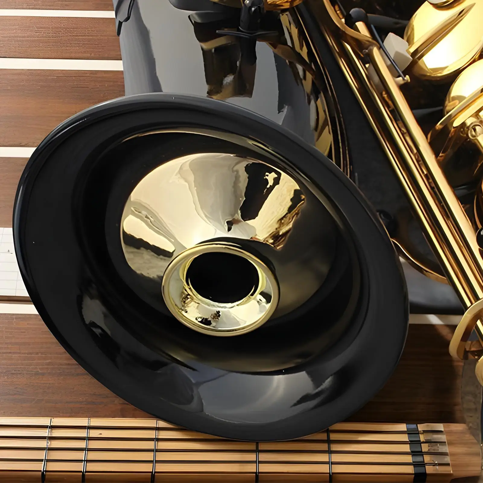 

Alto Saxophone Mute Sax Sound Mute Sound Dampener Accessory for Rehearsals Concert Travel Performances Recording Studio Stage
