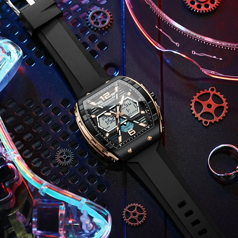 LIGE Jam Tangan Militer Pria Digital Jam Tangan Tahan Air 50M Jam Kuarsa LED Jam Tangan Olahraga Jam Tangan Besar Pria Jam Tangan Pria Relogios Masculino