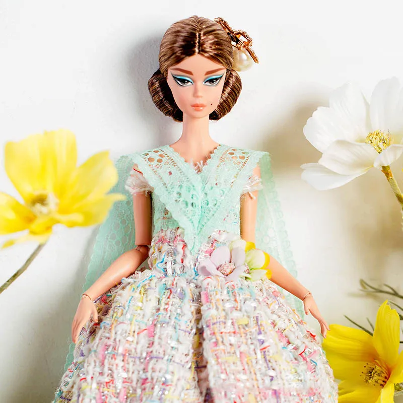 ชุดเดรสราตรีแฟชั่นสวยหวาน กลิ่นหอมอ่อนๆ สำหรับตุ๊กตาซูเปอร์โมเดลขนาด 30 ซม. พร้อมอุปกรณ์เสริม ชุดแต่งกายสำหรับเล่นบทบาทสมมติ