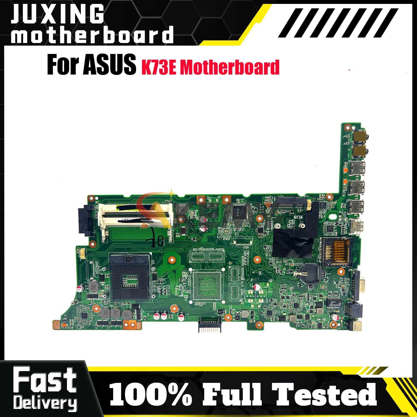 

K73E Laptop Motherboard For ASUS K73E K73E Notebook Mainboard This item is in stock 100% tests OK fast shipping High quality