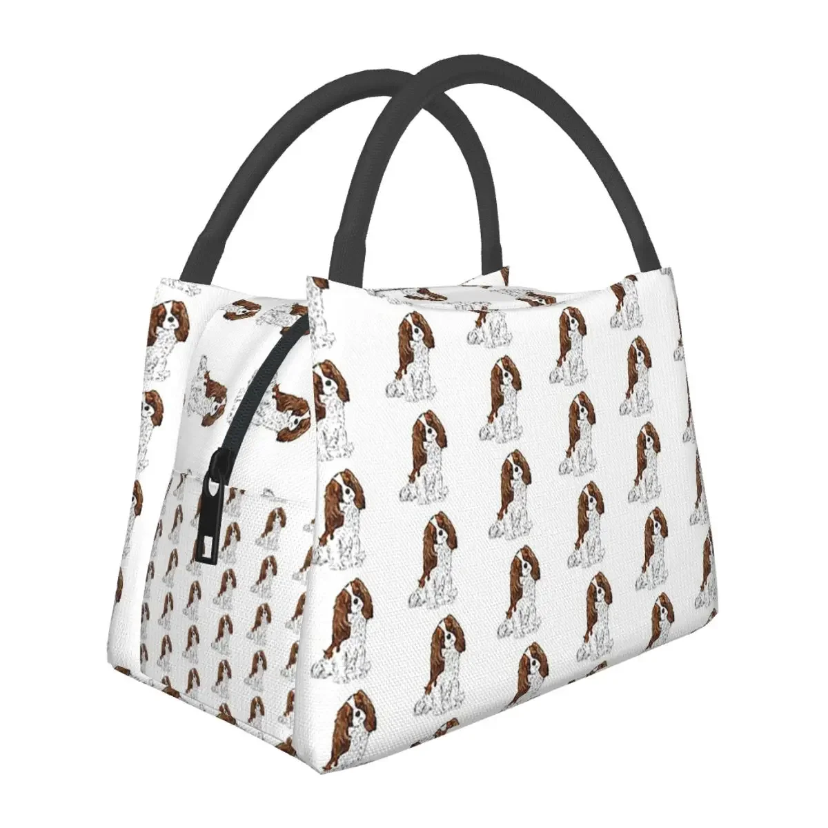 Cavalier King Charles Spaniel - Blenheim Lunch Bags Insulated Bento Box Picnic Bags Cooler Thermal Bag for Woman Kids Office