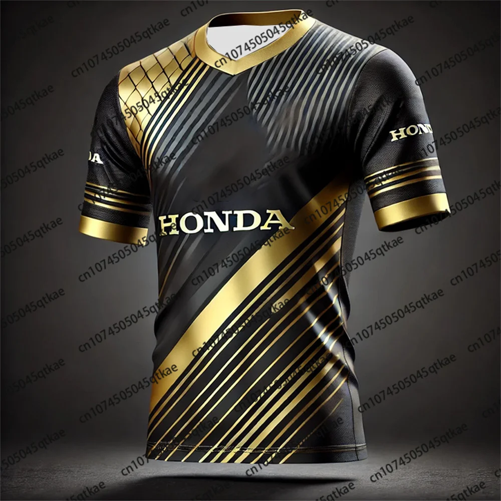 

Fashion off-road motorcycle T-shirt Chatgpt design quick-drying breathable short-sleeved men's and women's Honda cycling jersey